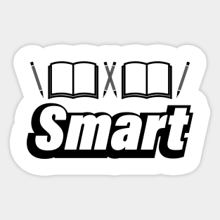 Smart typographic logo design Sticker